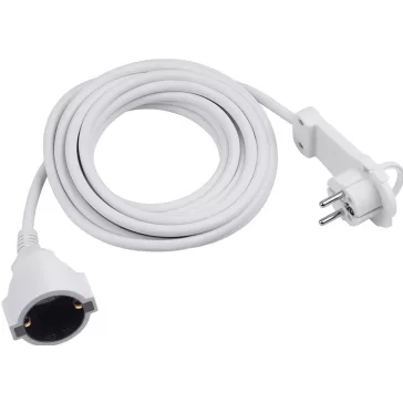   Lengő hosszabbító 3 m, lapos dugóval, H05VV-F 3x1.5mm² kábellel