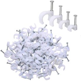 Kábelrögzítő 4-7mm, fehér, 100 db
