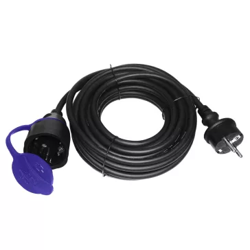   Kültéri lengő hosszabbító 10 m H07RN-F 3x1.5 mm² gumi kábellel