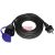 Kültéri lengő hosszabbító 10 m H07RN-F 3x1.5 mm² gumi kábellel