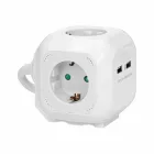 Asztali eloszó 4-es+USB Cube