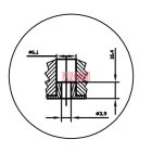 Szerelhető asztali elosztó, 6-os  16A fehér vezeték nélkül.