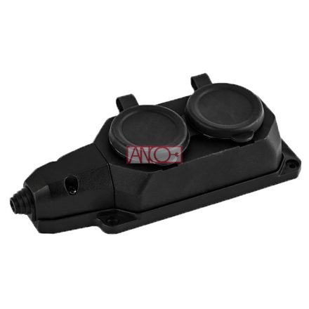 Elosztó 2-es szerelhető gumis, IP44