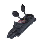 Elosztó 3-as szerelhető gumis, IP44