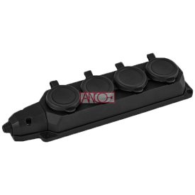 Elosztó 4-es szerelhető gumis, IP44