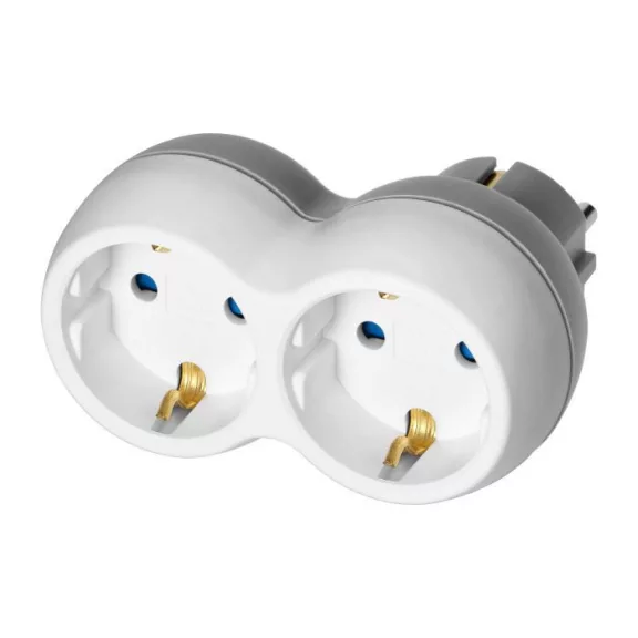 Adapter 2 földelt dugaljjal Adapter 2 földelt dugaljjal