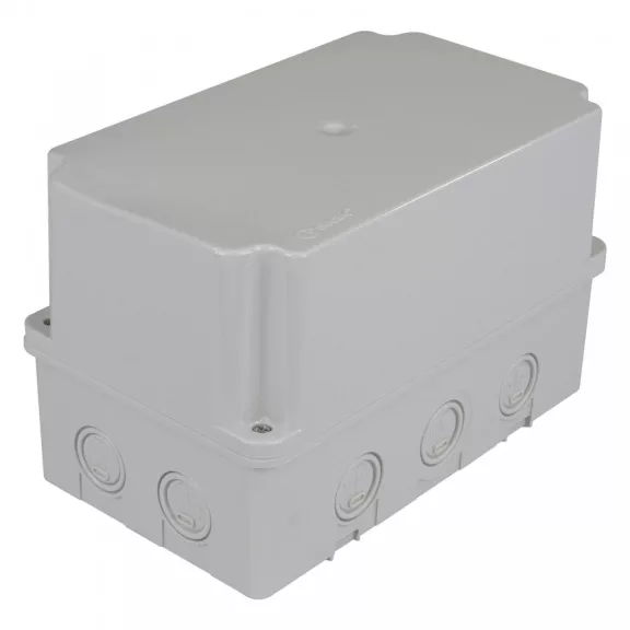 KÖTŐDOBOZ 130X220X140 IP67 MAGAS TETŐ, 8DB KIKÖNNYÍTÉS KÖTŐDOBOZ 130X220X140 IP67 MAGAS TETŐ, 8DB KIKÖNNYÍTÉS