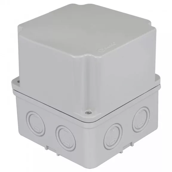 KÖTŐDOBOZ 110X110X100 IP67 8 KIKÖNNYÍTÉS MAGASÍTOTT TELI TETŐVEL KÖTŐDOBOZ 110X110X100 IP67 8 KIKÖNNYÍTÉS MAGASÍTOTT TELI TETŐVEL