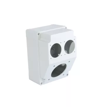   Üres ipari doboz 120×170mm fúrt 3 fázisú (75x75) aljzathoz+1 fázisú