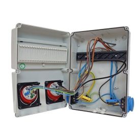   IPARI DOBOZ SZERELT 220X300 2X(5P16A) + 2X(2P+F) OLDALSÓ IP44 VEZETÉKELVE (3320-002-5500)