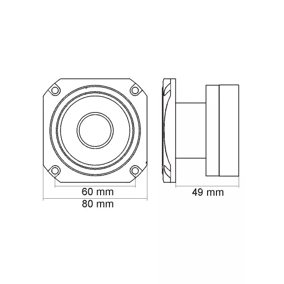 Dome - 1" - 100 / 200 W • 8 ohm Dome - 1" - 100 / 200 W • 8 ohm