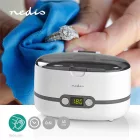Nedis JECL110WT ultrahangos ékszertisztító, 180W, LED kijelző, időzítő funkció, rozsdamentes acél tartály