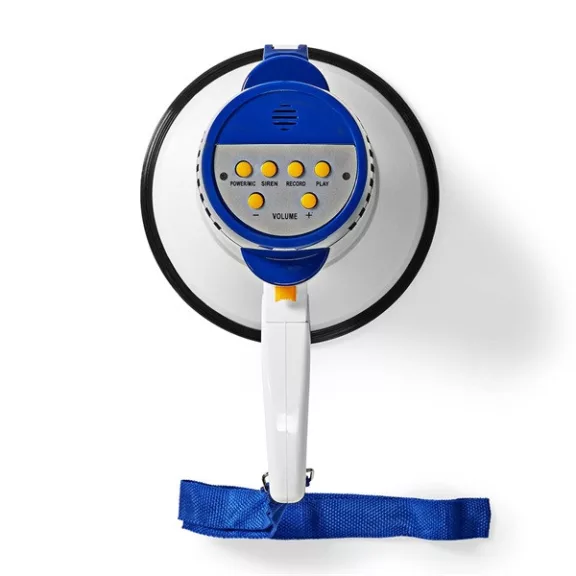 Nedis MEPH150WT megafon, hatótáv: 250m, max. hangerő: 115dB, beépített mikrofonb, beépített sziréna, felvéte Nedis MEPH150WT megafon, hatótáv: 250m, max. hangerő: 115dB, beépített mikrofonb, beépített sziréna, felvéte