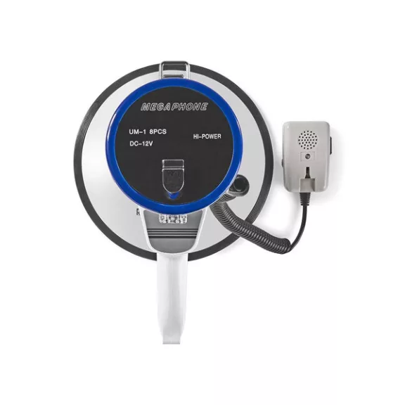 Nedis MEPH200WT megafon, beépített sziréna, hatótávolság 1500 m, 135dB, levehető mikrofon, 25W Nedis MEPH200WT megafon, beépített sziréna, hatótávolság 1500 m, 135dB, levehető mikrofon, 25W