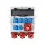 SZERELT IPARI DOBOZ 300X340, IP44, 6X(2P+F)+ 3X(5X32A)+1X(5X16A), 14 MODULOS