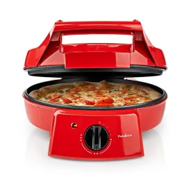  Nedis FCPM100FRD pizza- és grillsütő ,30 cm ,Állítható hőmérséklet-szabályozás ,1800 W
