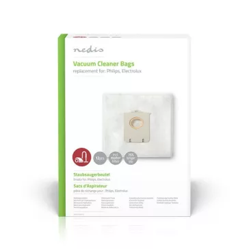   Nedis DUBG220AEP12 S-BAG porzsák, kompatibilis: Philips / Electrolux , 12db/csomag