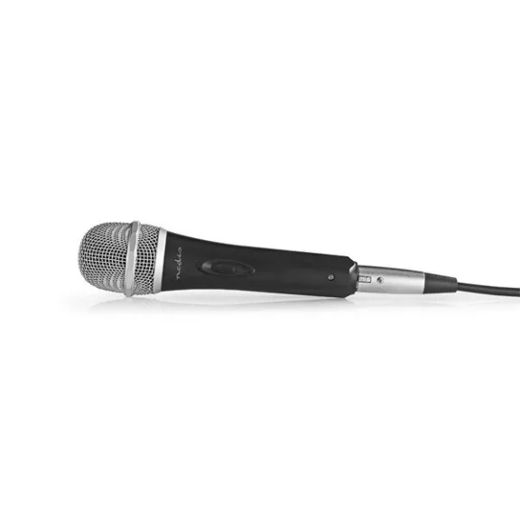 Nedis MPWD50CBK dinamikus mikrofon, levehető kábel 5m, 50 Hz - 15 kHz 600 Ohm -72 dB, kapcsoló, fekete/szürke Nedis MPWD50CBK dinamikus mikrofon, levehető kábel 5m, 50 Hz - 15 kHz 600 Ohm -72 dB, kapcsoló, fekete/szürke