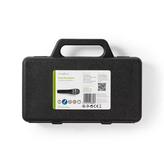 Nedis MPWD50CBK dinamikus mikrofon, levehető kábel 5m, 50 Hz - 15 kHz 600 Ohm -72 dB, kapcsoló, fekete/szürke Nedis MPWD50CBK dinamikus mikrofon, levehető kábel 5m, 50 Hz - 15 kHz 600 Ohm -72 dB, kapcsoló, fekete/szürke