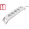 Asztali elosztó 4-es+2xUSB-A, túlfesz.
