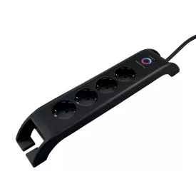 Asztali elosztó 4-es+2xUSB-A, túlfesz.
