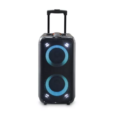   Nedis SPPT2480BK bluetooth hangszóró, 2x 5.25" mélynyomó, 2 x 2" magassugárzó, 240W, 5 óra lejátszási idő, akku