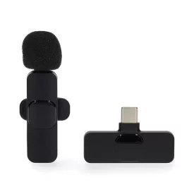   Nedis MICW110BK vezeték nélküli mikrofon, használható Notebook / Okostelefon / Tablet,  USB Type-C™