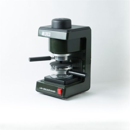 Szarvasi SZV-612/3 Mini presszókávéfőző, olajzöld, 800W,  2 / 6 személyes kivitel, üveg kiöntő edény, zárócsavar