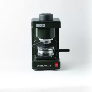   Szarvasi SZV-612/3 Mini presszókávéfőző, olajzöld, 800W,  2 / 6 személyes kivitel, üveg kiöntő edény, zárócsavar