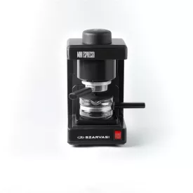  Szarvasi SZV-612/3 Mini presszókávéfőző, fekete,  800W,  2 / 6 személyes kivitel, üveg kiöntő edény, zárócsavar