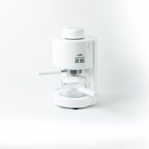 Szarvasi SZV-623 Cafe Brill presszókávéfőző, fehér, 800W, 3,04 bar, 0,4 L víztartály, üveg kiöntő, időkapcsoló