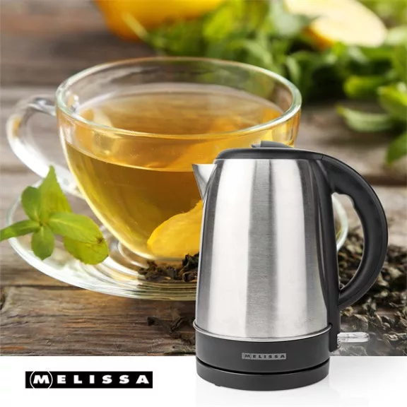 MELISSA vízforraló 2200W, 1,7 l, rozsdamentes acél, 360°-ban forgatható, Rejtett fűtőszál, Strix® vezérlő MELISSA vízforraló 2200W, 1,7 l, rozsdamentes acél, 360°-ban forgatható, Rejtett fűtőszál, Strix® vezérlő