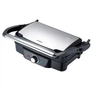   MELISSA Panini / Asztali grillsütő / kontakt grill 1600 W fekete / rozsdamentes acél burkolat, hőfokszabályzó