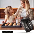 MELISSA kézi keverő, 300 W | 5 sebességfokozat | Turbó | 2 habverő / 2 dagasztóhorog | Fekete