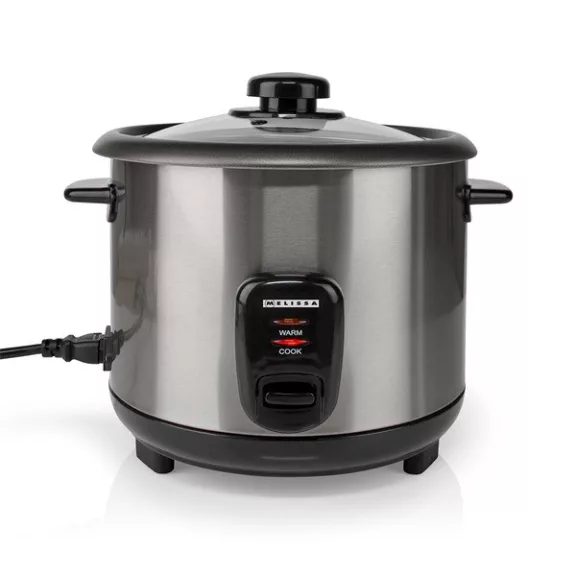 MELISSA rizsfőző, 1,5 l | 500 W | Tapadásmentes bevonat | Kivehető tál | Párolókosár | Melegen tartó funkció MELISSA rizsfőző, 1,5 l | 500 W | Tapadásmentes bevonat | Kivehető tál | Párolókosár | Melegen tartó funkció