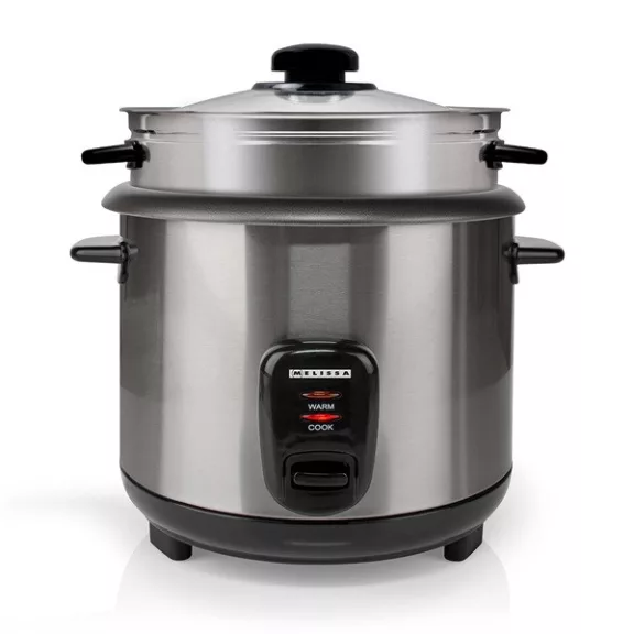 MELISSA rizsfőző, 1,5 l | 500 W | Tapadásmentes bevonat | Kivehető tál | Párolókosár | Melegen tartó funkció MELISSA rizsfőző, 1,5 l | 500 W | Tapadásmentes bevonat | Kivehető tál | Párolókosár | Melegen tartó funkció