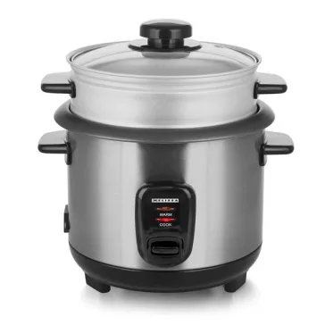  MELISSA rizsfőző, 1 l | 400 W | Tapadásmentes bevonat | Kivehető tál | Párolókosár | Melegen tartó funkció