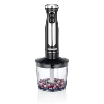   MELISSA botmixer készlet, 600 W | 2 sebességfokozat | Változtatható sebességbeállítás | Mini aprító | Habverő | Turmix