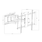 TV Fali tartókonzol karos 50 - 120"