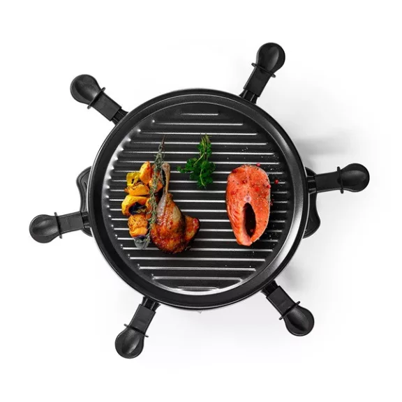MELISSA raclette - gourmet - grill sütő, 6 személyes, 800 W | O 29 cm | Tapadásmentes bevonat