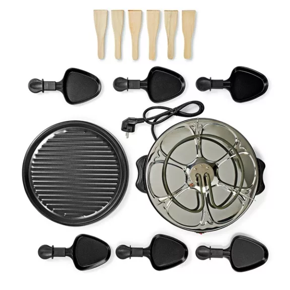 MELISSA raclette - gourmet - grill sütő, 6 személyes, 800 W | O 29 cm | Tapadásmentes bevonat
