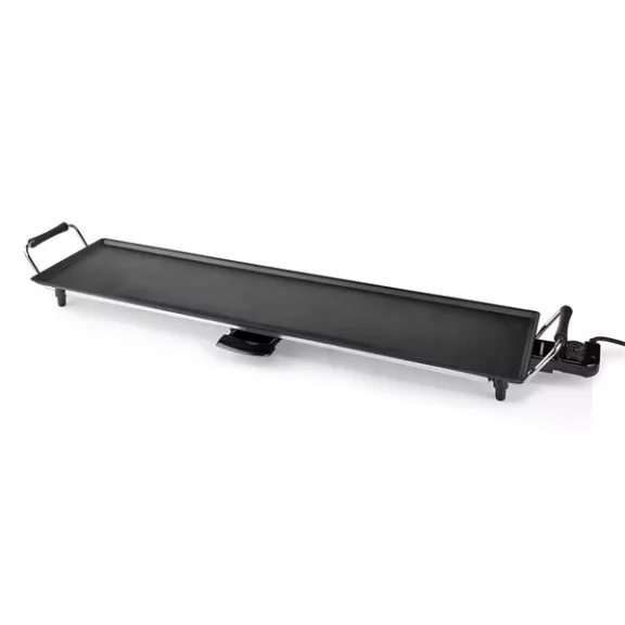 MELISSA teppanyaki látvány grillsütő, 1800W, szabályozható hőmérséklet, csepptálca, sütőfelület 90 x 23 cm MELISSA teppanyaki látvány grillsütő, 1800W, szabályozható hőmérséklet, csepptálca, sütőfelület 90 x 23 cm