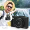 Nedis PCAM2530BK vlogger digitális fényképezőgép / kamera, kihajtható képernyő, 75 MPixel, 5K@15fps, 16 MPixeles CMOS