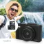 Nedis PCAM2530BK vlogger digitális fényképezőgép / kamera, kihajtható képernyő, 75 MPixel, 5K@15fps, 16 MPixeles CMOS