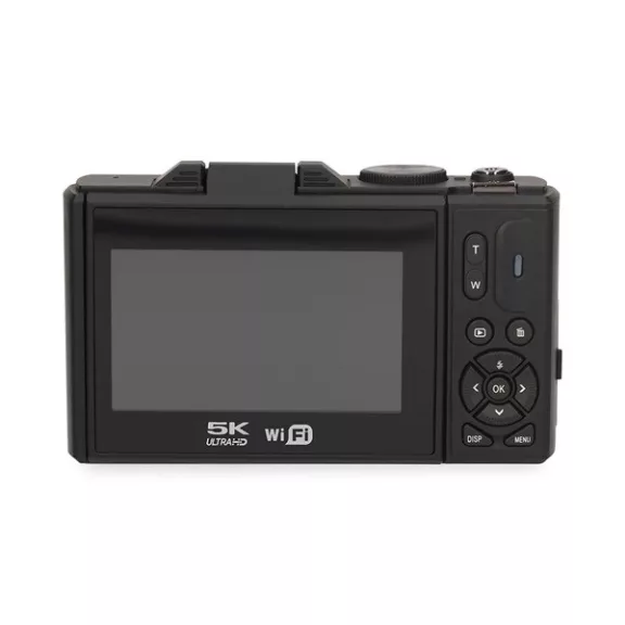 Nedis PCAM2530BK vlogger digitális fényképezőgép / kamera, kihajtható képernyő, 75 MPixel, 5K@15fps, 16 MPixeles CMOS Nedis PCAM2530BK vlogger digitális fényképezőgép / kamera, kihajtható képernyő, 75 MPixel, 5K@15fps, 16 MPixeles CMOS