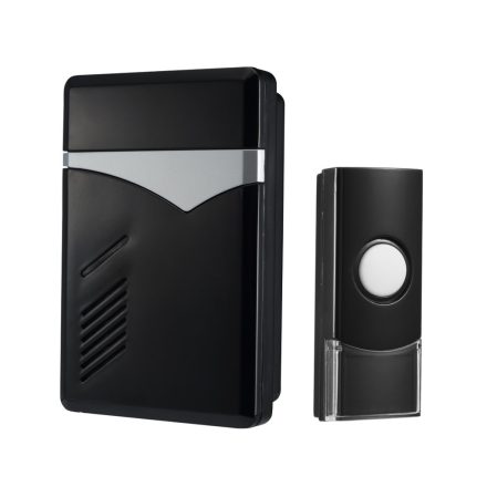 Vezeték nélküli csengő, 80m, fekete