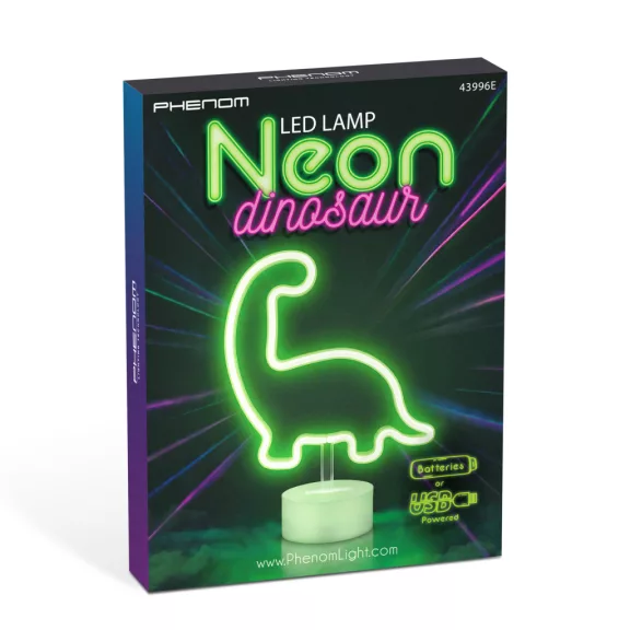 Neon LED lámpa - zöld dinoszaurusz - 3 x AA + USB - 25,9 x 8,5 x 24,3 cm Neon LED lámpa - zöld dinoszaurusz - 3 x AA + USB - 25,9 x 8,5 x 24,3 cm