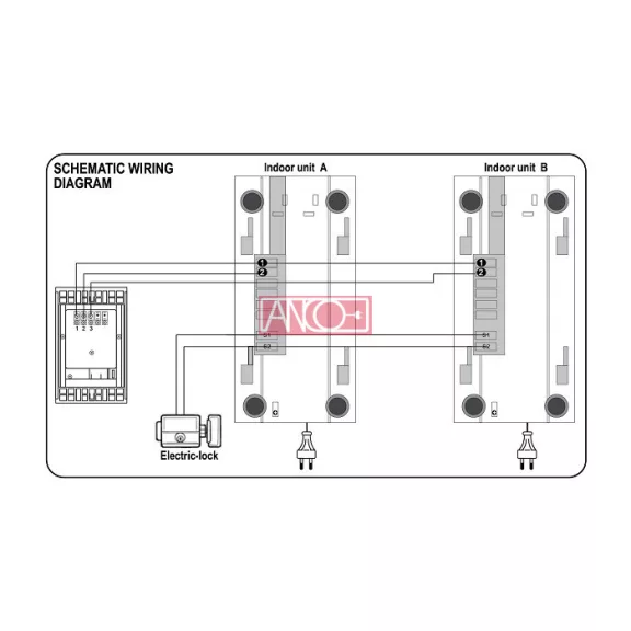 2 lakásos audio kaputelefon szett 2 lakásos audio kaputelefon szett