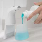 Automata habszappanadagoló - 250 ml - álló / falra akasztható - USB + elemes