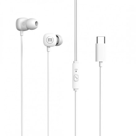 Maxell square+ fülhallgató - Type-c - 120 cm - fehér